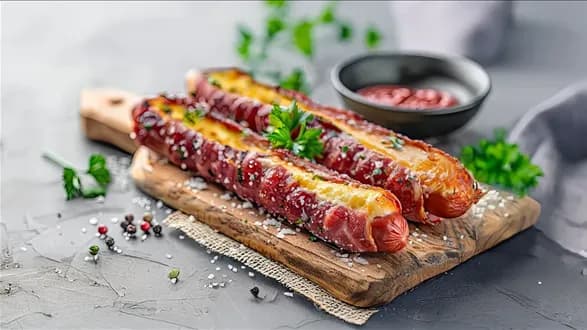 Parówki zapiekane z serem — po kanadyjsku