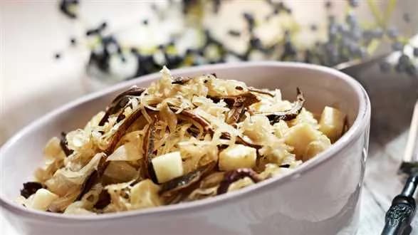 Kapusta z grzybami i selerem miodowym