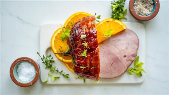 Szynka z glazurą pomarańczowo-klonową z airfryera
