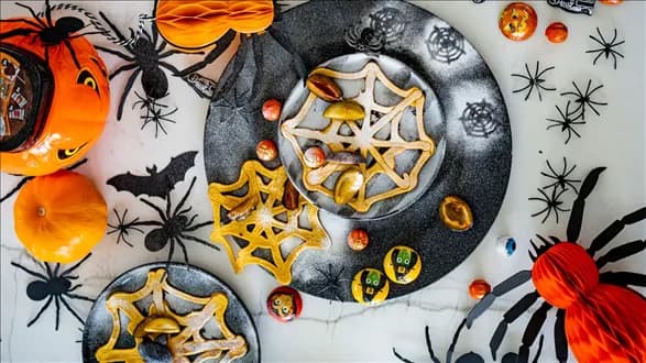 Pajęczynowe pancakes dyniowe