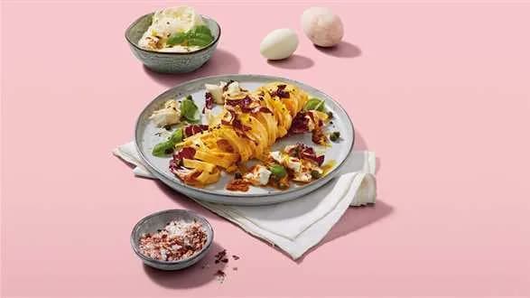 Makaron z serem burrata