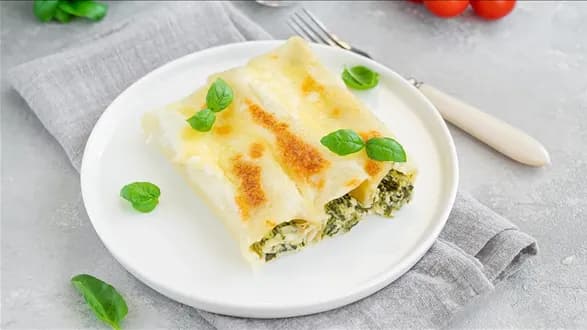 Cannelloni ze szpinakiem i ricottą