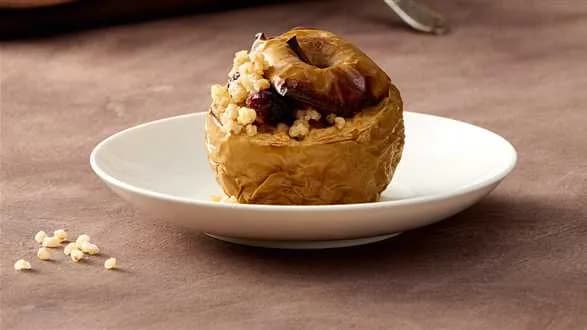 Jabłka nadziewane kaszą jaglaną