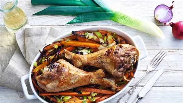 Podudzia indyka z marchewką