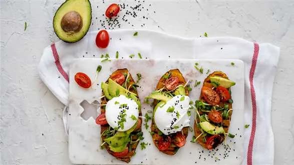 Kanapki z batata z jajkiem w koszulce