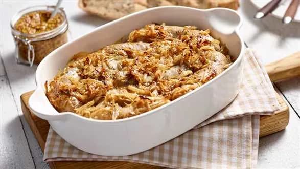 Pieczona biała kiełbasa