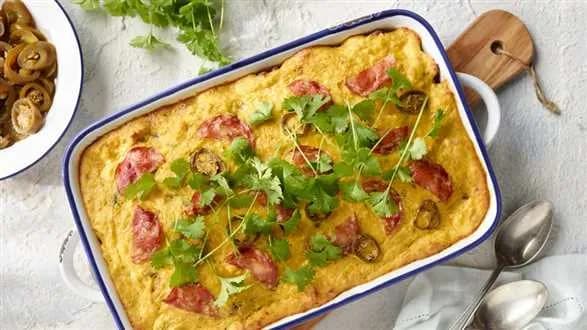 Pikantna zapiekanka kukurydziana