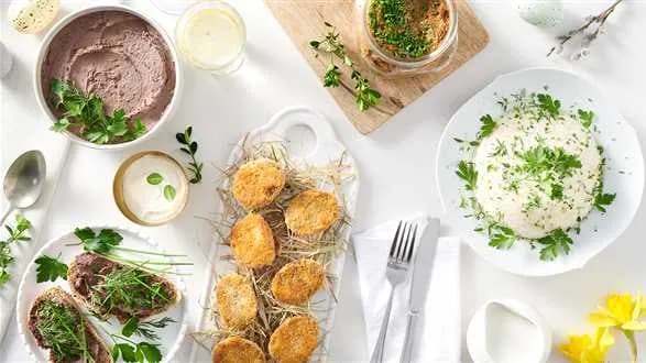 Wegański twarożek z ziołami