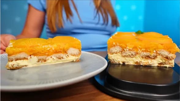 Tiramisu brzoskwiniowe