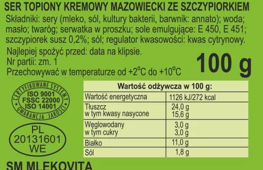 Ile kalorii ma ser topiony? Wartość odżywcza i porównanie z innymi serami